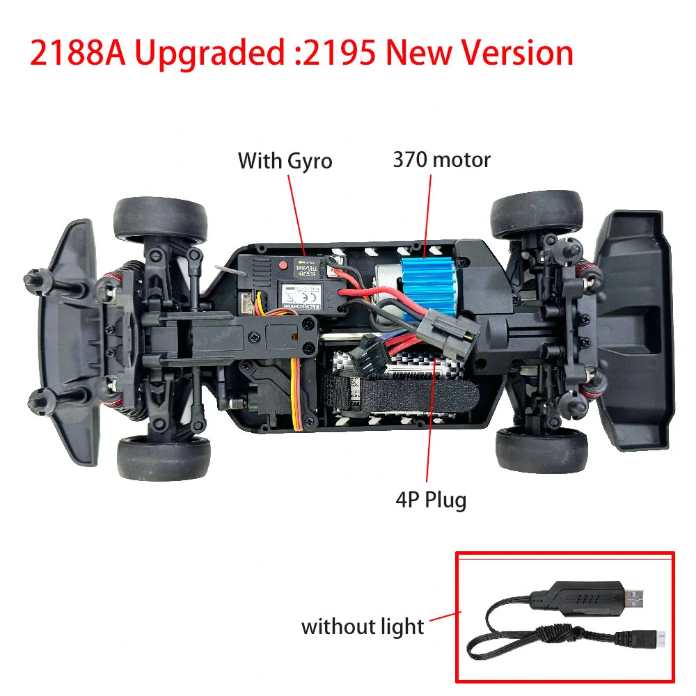 HBX 2195 1/18 2.4G 4WD RC Car Drift RTR Vehicle Models Full