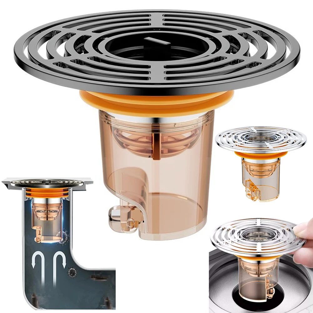 Hair Strainer with Odour-Inhibiting Floor Drain Odor Stopper Deodorant Floor Drain Core for Kitchen Bathroom Bathtub Shower Room