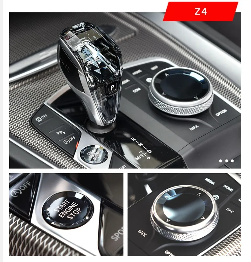 

Набор из 3 прозрачных ручек переключения передач для BMW Z4 СЕРИИ 2019-2022 G29, аксессуары для интерьера автомобиля