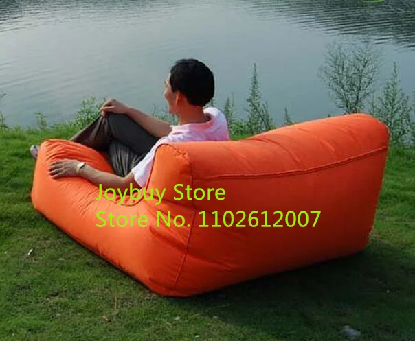 Extra large floating bean bag , Giant pool side beanbag chair on the water , orange float bean cushion