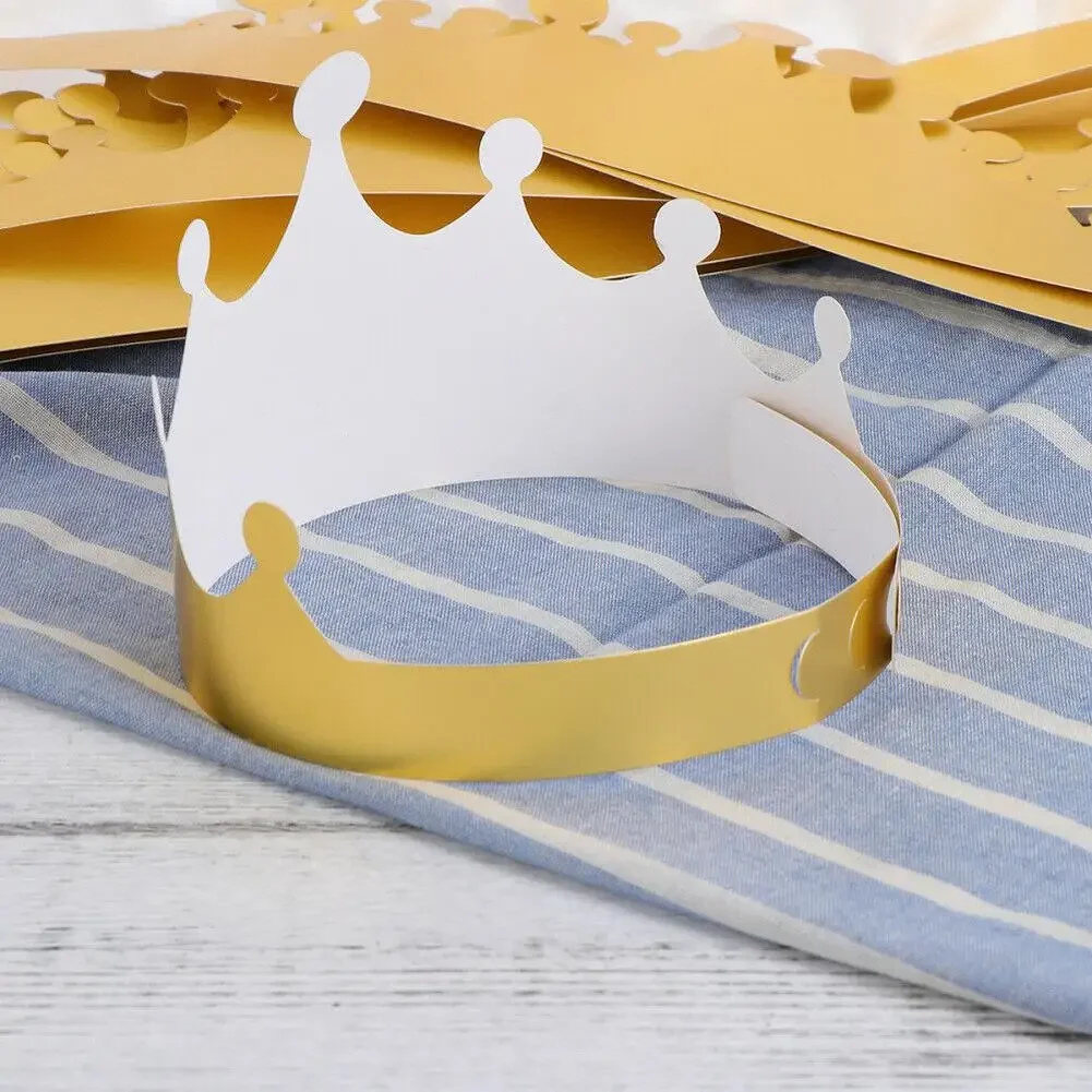 Party hat birthday crown baby crown hat carnival hat 12PC paper crown hats for costume bridal shower birthday party baby shower