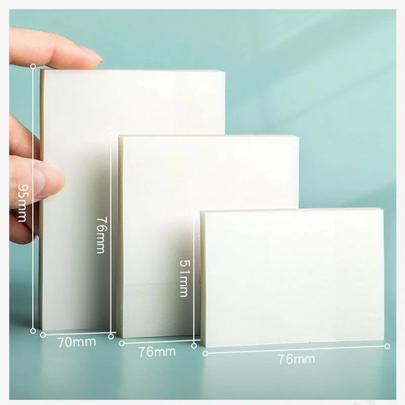 Sticky notes Transparent 3 Different Size Waterproof PET Reminder Pad