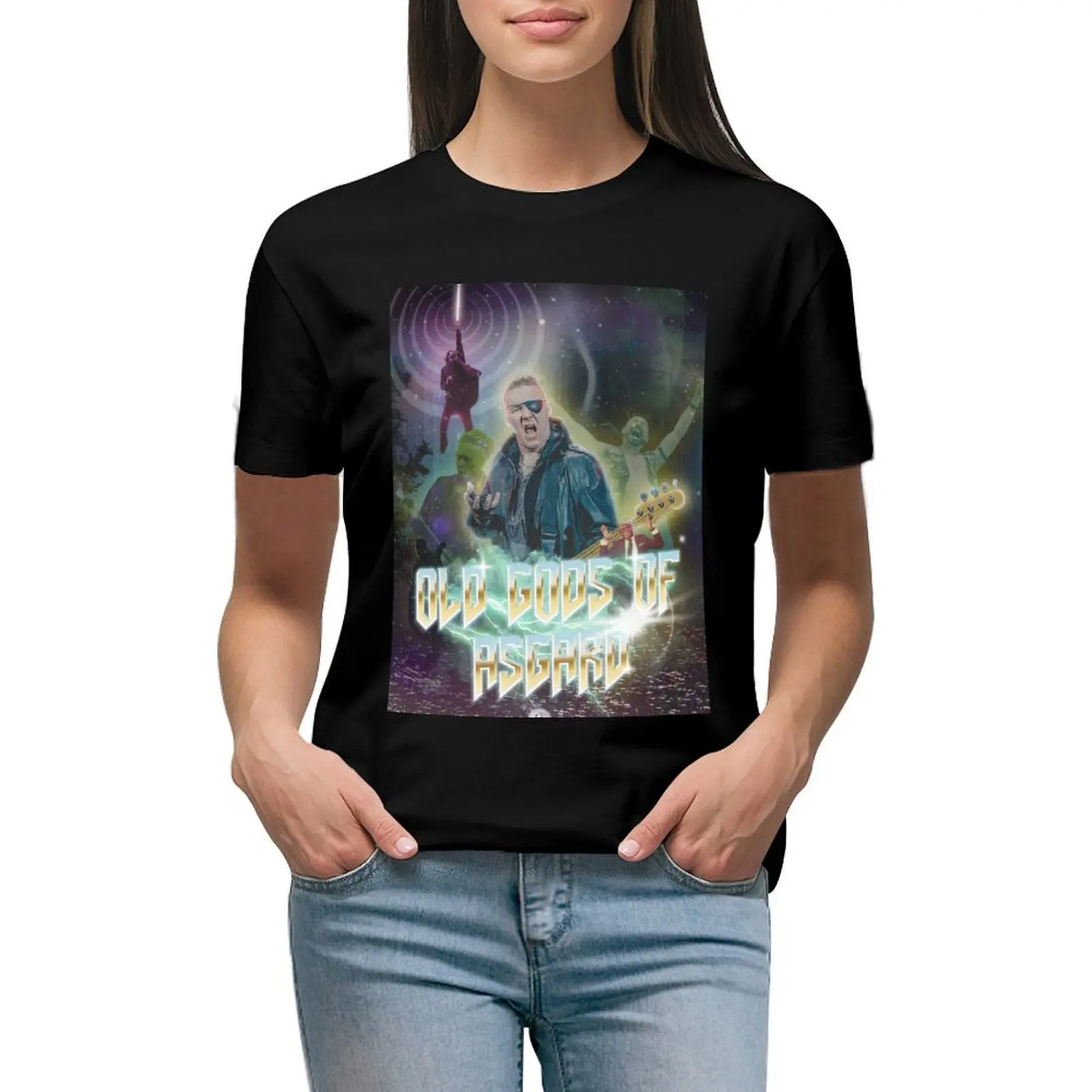 

Fan poster of The Old Gods of Asgard T-shirt cute clothes hippie clothes t-shirt dress for Women long