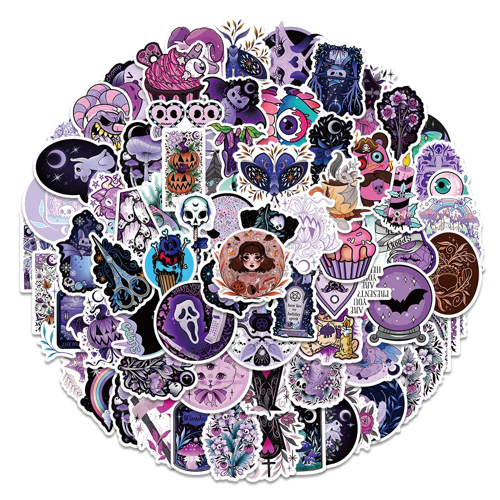 

100 New Halloween Ghost Graffiti Animation Stickers Car Motorcycle Luggage Waterproof Stickers Toy Gifts