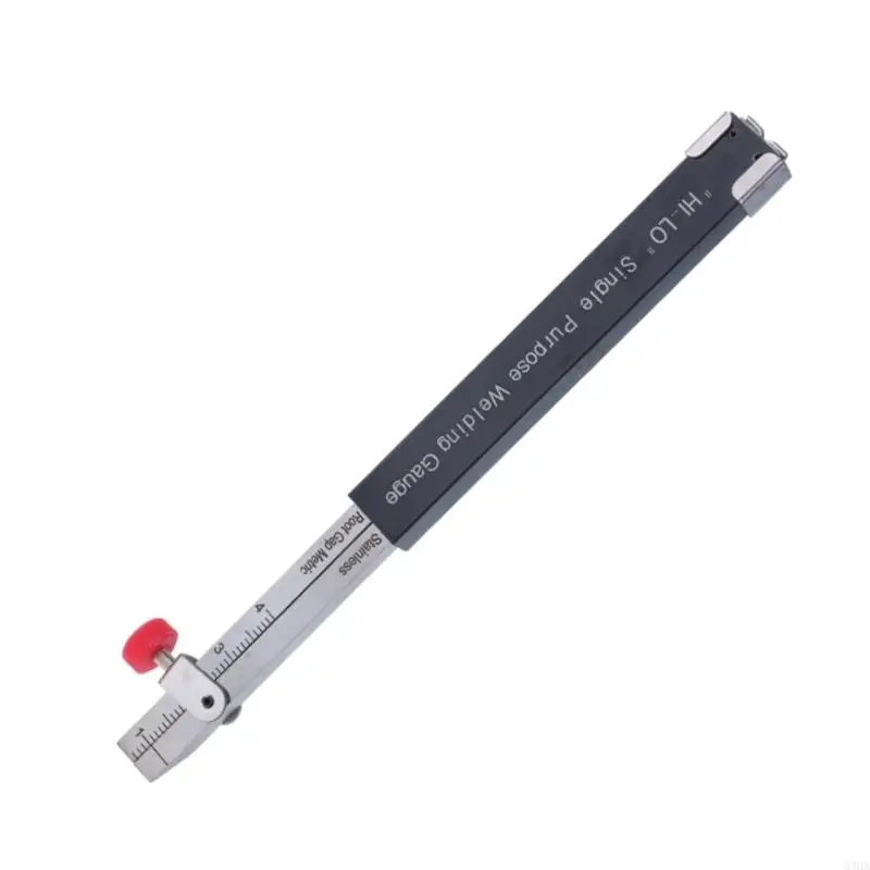 63HA Precisions Welding Gaps Measurement Tool Stainless Steel Height Gauge Welding Inspection Rule for Internal Alignment
