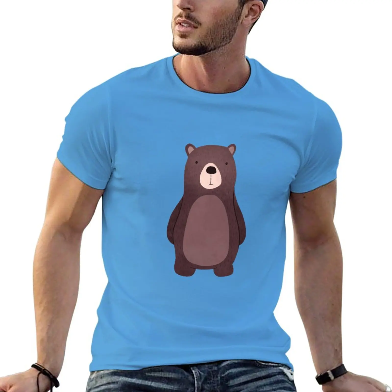 New Simple Bear T-Shirt boys white t shirts funny t shirt vintage clothes men graphic t shirts