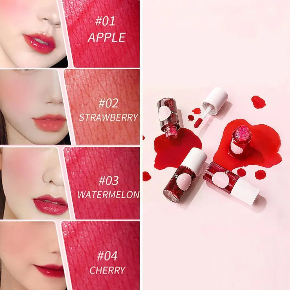 Liquid Lipstick Blusher Waterproof Lip Tint Dyeing Korean Makeup Stain Lip Beauty Long-Lasting Makeup Sexy Plump