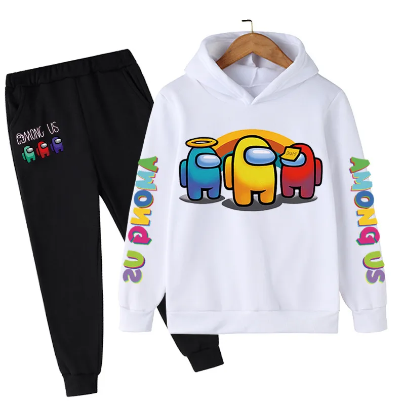 New Funny Among Us Game Boy Clothes Kids Clothing Sets Fall Long Sleeve Sweatshirt Sets Printed Baby Clothes 2 Piece Boy Sets baby pajamas for a girl Clothing Sets