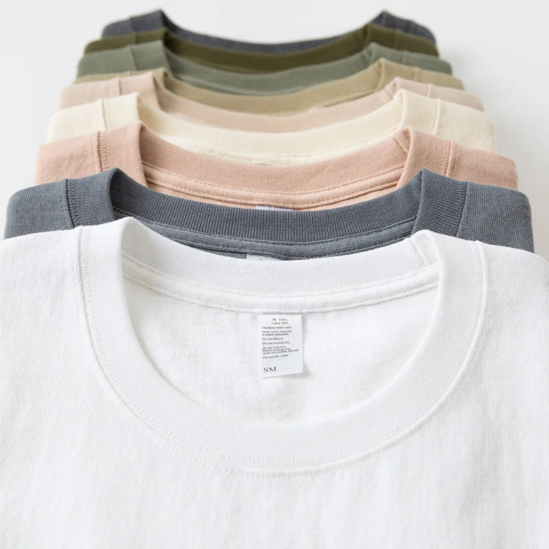 

T-shirt Men's Retro Off-shoulder Seamless Tube-woven Round Neck Short-sleeved Women's Trendy Brand