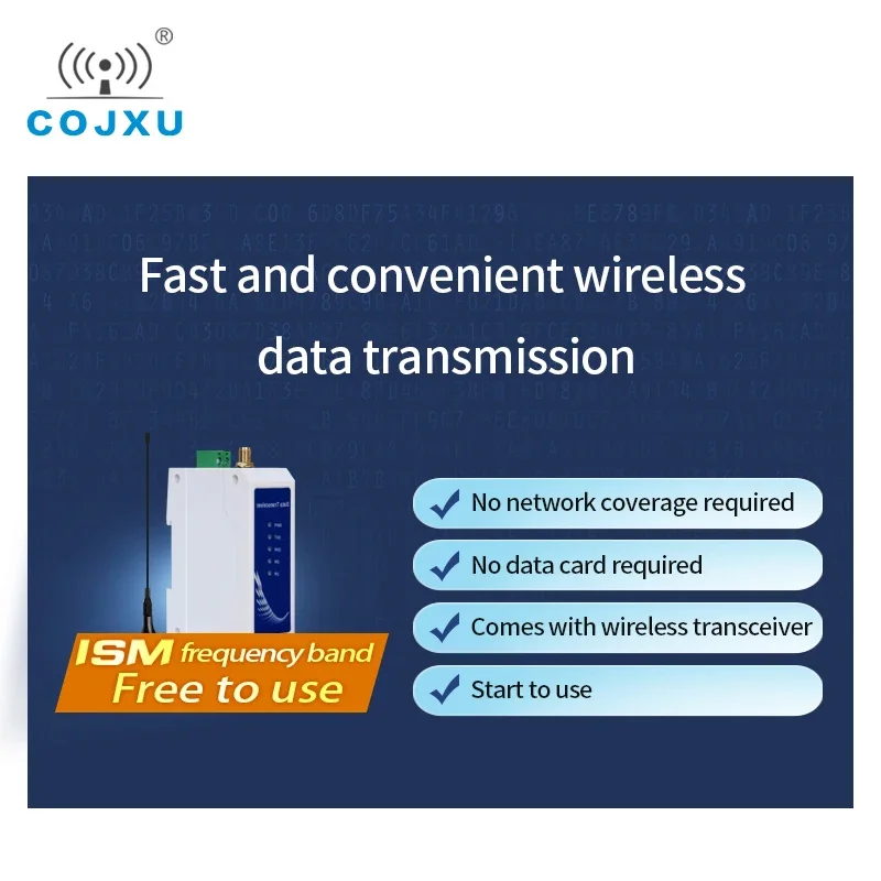 SX1278 Lora Modem 410-441Mhz 30dBm 8Km Lange Bereik DC8-28V RS485 Din Rail Waakhond Anti-Crash ism Cojxu E95-DTU(433L30-485)-V8