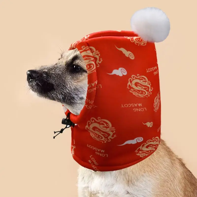 Dog Hat With Winter Velvet And Thick Warm Christmas Hat Bear Shiba Inu New Year's Celebration Cute Winter