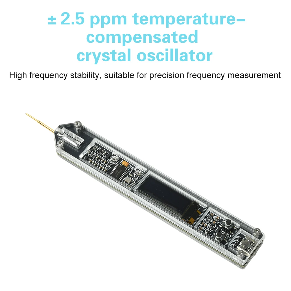 Il contatore di frequenza CC 5 V Il tester di frequenza 200 Hz-100 MHz presenta display OLED da 0,91 pollici Contatore di frequenza ad alta precisione Tipo C - immagine 4
