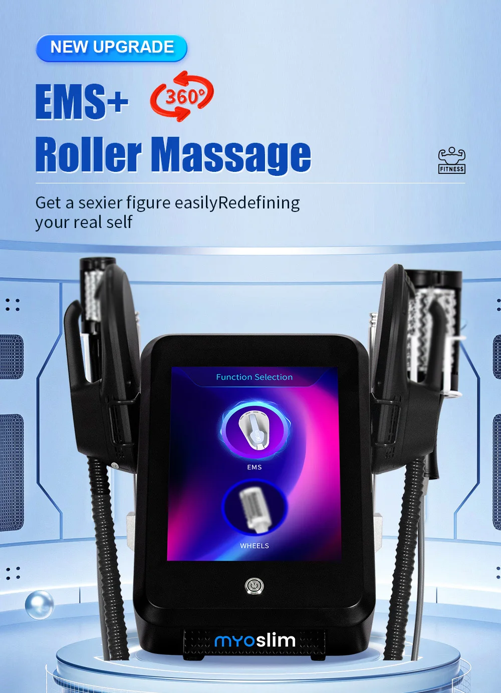 Weight loss slimming device in use