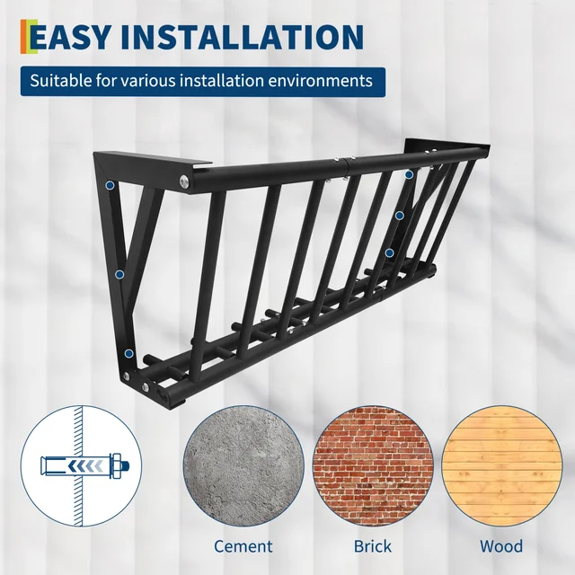 Wall Mount Hay Feeder Rack, Heavy Duty Carbon Steel Hay Holder, Large Capacity for Horses Goats Cattle Sheep Livestock,Farm Use