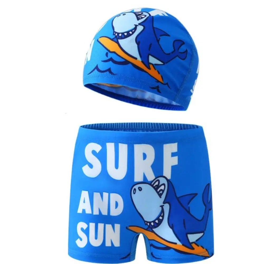 Children Movement Outfit Euro Boys Swimming Trunks Dinosaur Portable Kids Swimwear Cartoon 1-7Years Kids Swimsuit Beach