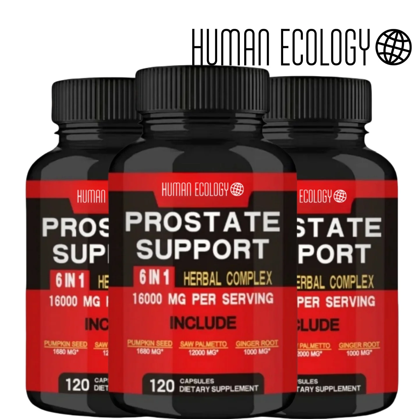Human Ecology 6in1 Prostate Support 16000MG Boosts Mood Urinary Immune System