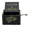 Creative Wooden Hand cranked Music Box Black Series Music Octave Box Movement Wooden Octave Box Music Box 6