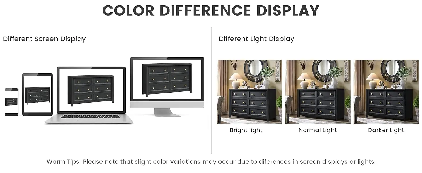black 6 drawer dresser for bedroom,dressers; chests of drawers,closet dresser,large dresser