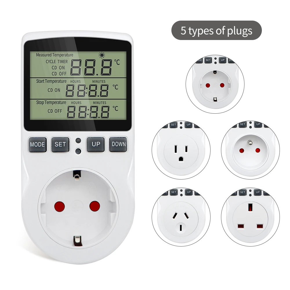 Multi Function Timer Socket Thermostat Digital Temperature Controller