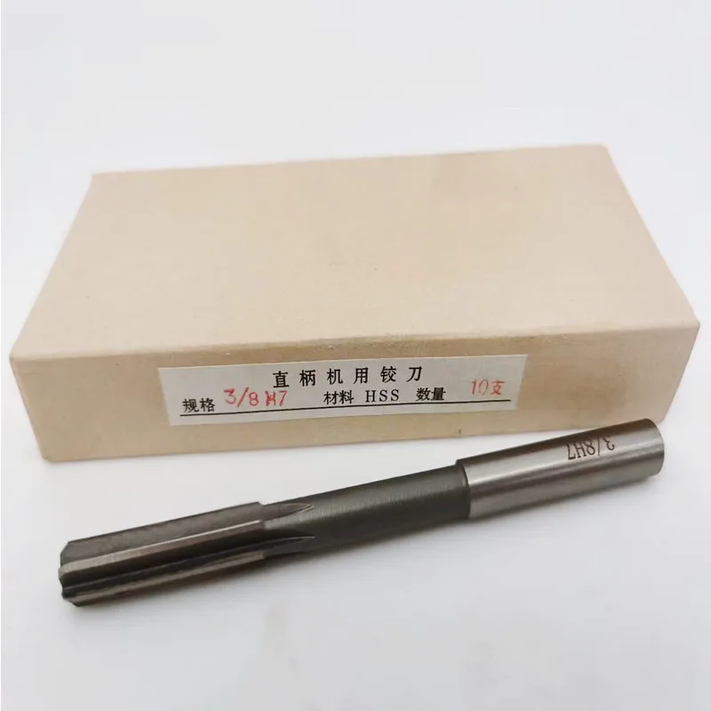 U.S. American HSS Machine Reamer 1/8 3/16 1/4 5/16 3/8 1/2 5/8 3/4 Inch H7 Straight Shank Chucking Milling Reamer 5