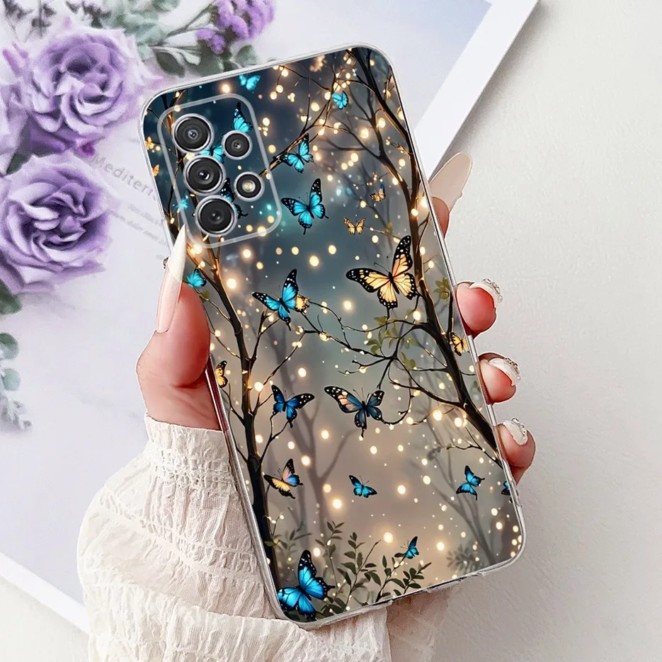 Luxury Floral Painted Soft Slim Phone Case - Elegant Design