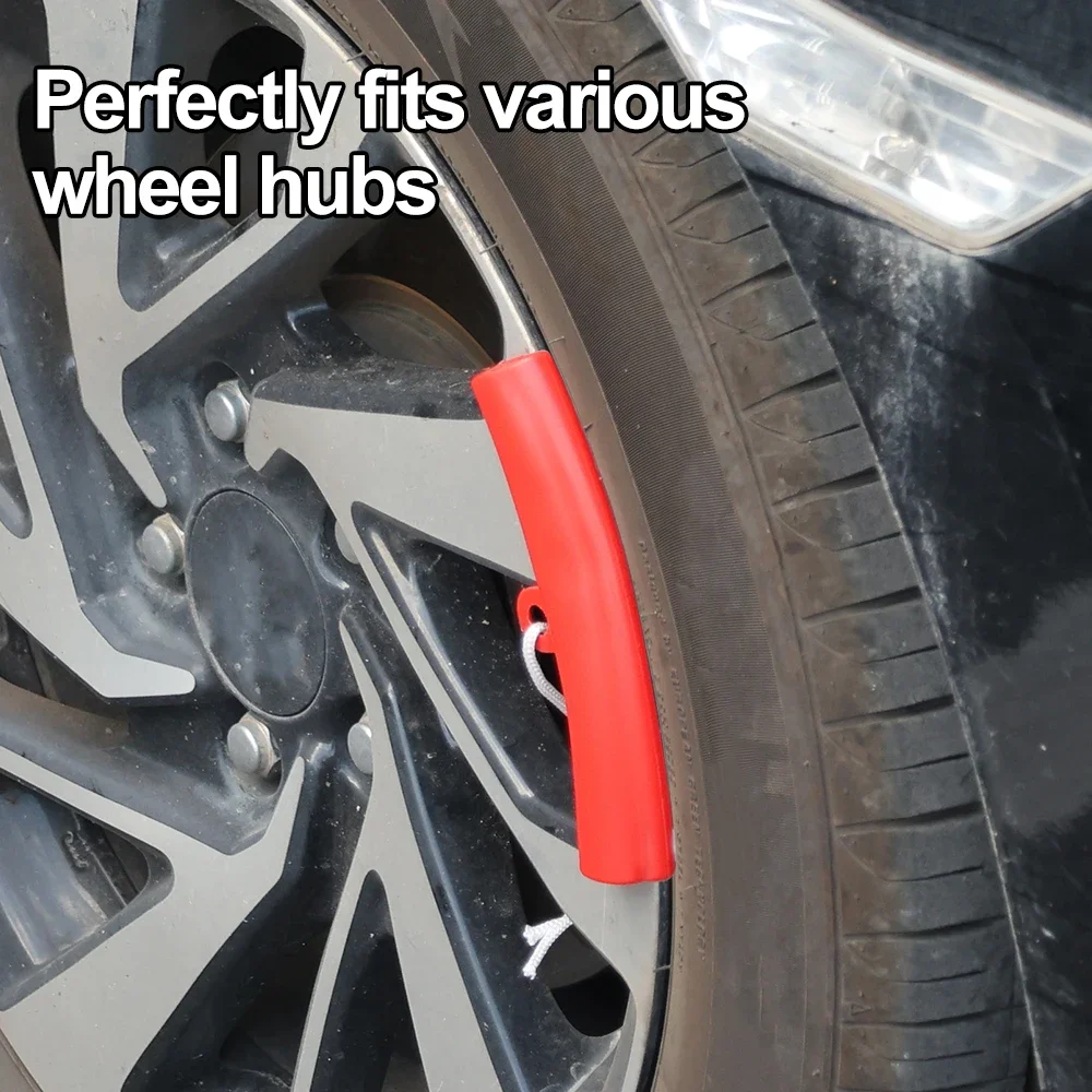 Car Wheel Protector Pry Tire Auxiliary Accessories Auto Tyre Hub Steel Ring Scratch Resistant Protective Pad Tire Repair Tools