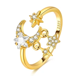 Elegant 925 Silver Zircon Bow Ring - Shimmering Fine Jewelry Gift - 8 (Amber)