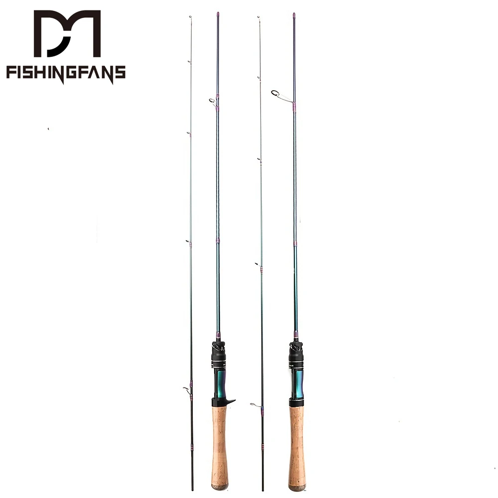 TRAINFIS】FUJI 1.38M/1.5M/168M/1.8M Solid Carbon Ultalight Fishing Rod  2-8LB/1-9G UL Spinning Rod Baitcasting Rod Spin Casting Rod BC Prawn Rod