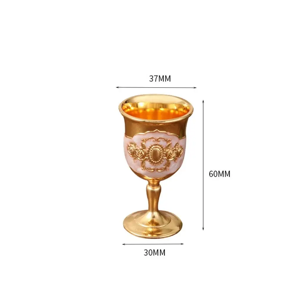 Gold Vintage Wine Goblet - European-Style Drinkware