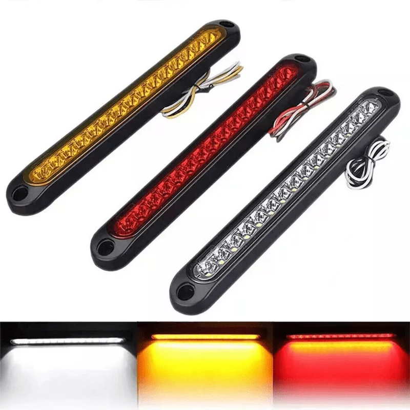 Truck Tailgate Light Strip LED Brake Lights 15-24V Car High Mount Rear Brake Light Accessories, Brake Sequential Turning Signals