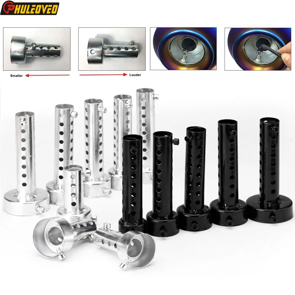 35/42/45/48/60Mm Scarico Moto Universale Può Suono Rimovibile Db Killer Deflettore Rumore Silenziatore Tubo Silenziatore