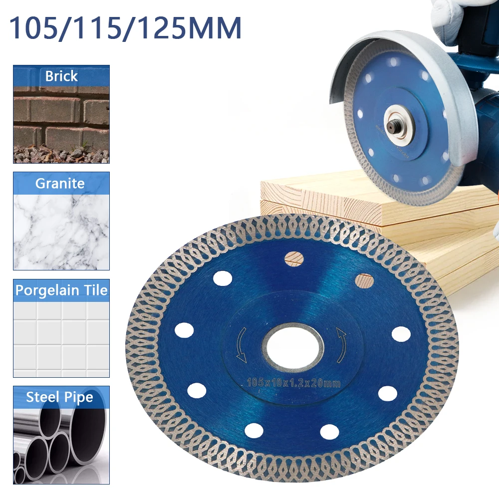 Turbo Diamond Saw Blade Granite Marble Cutting Disc Porcelain Tile