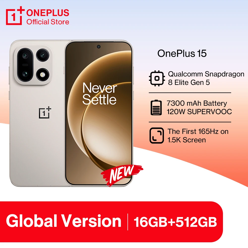 ワールドプレミア OnePlus 15 グローバル版スマートフォン Snapdragon