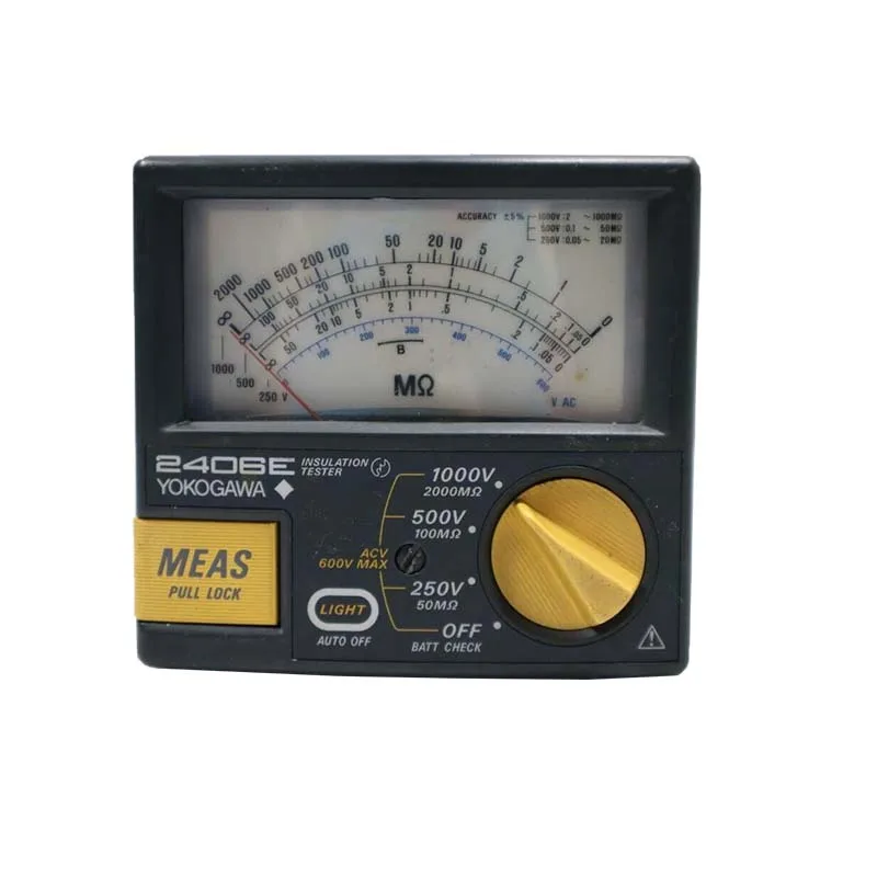 

YOKOGAWA 2406E указатель мегомметр Аналоговый индикатор 12 моделей