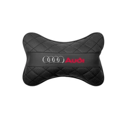 Luxurious Leather Car Headrest Seat Accessories - Premium Interior Enhancement (BLACK)