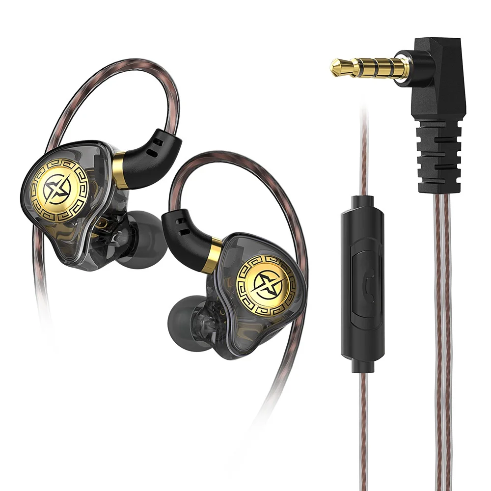 

WJLYP X7 Sports HIFI Dynamic Earphone In-Ear Wired DJ Music Headset Subwoofer Headphone Noise Isolating Earbuds With Microphone