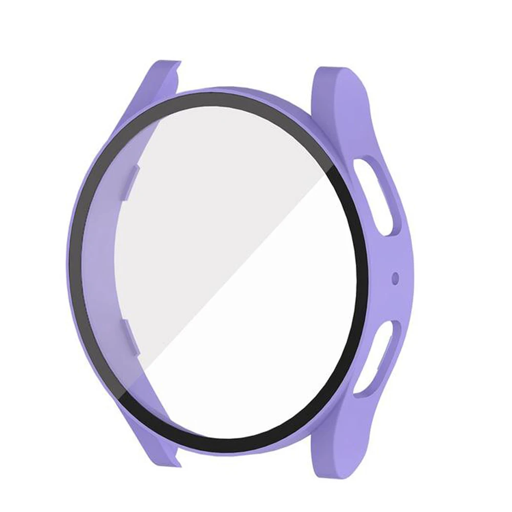 Glass+Case for Samsung Galaxy Watch 5 4 40mm 44mm accessorie PC Bumper
