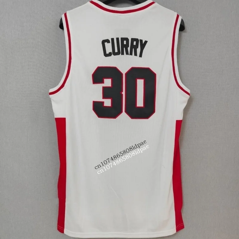 Basketball Jerseys Basketball Jersey Men Oversize 30 Stephen Curry College Embroidery Breathable Athletic Sports High Street Hip Hop Sportswear