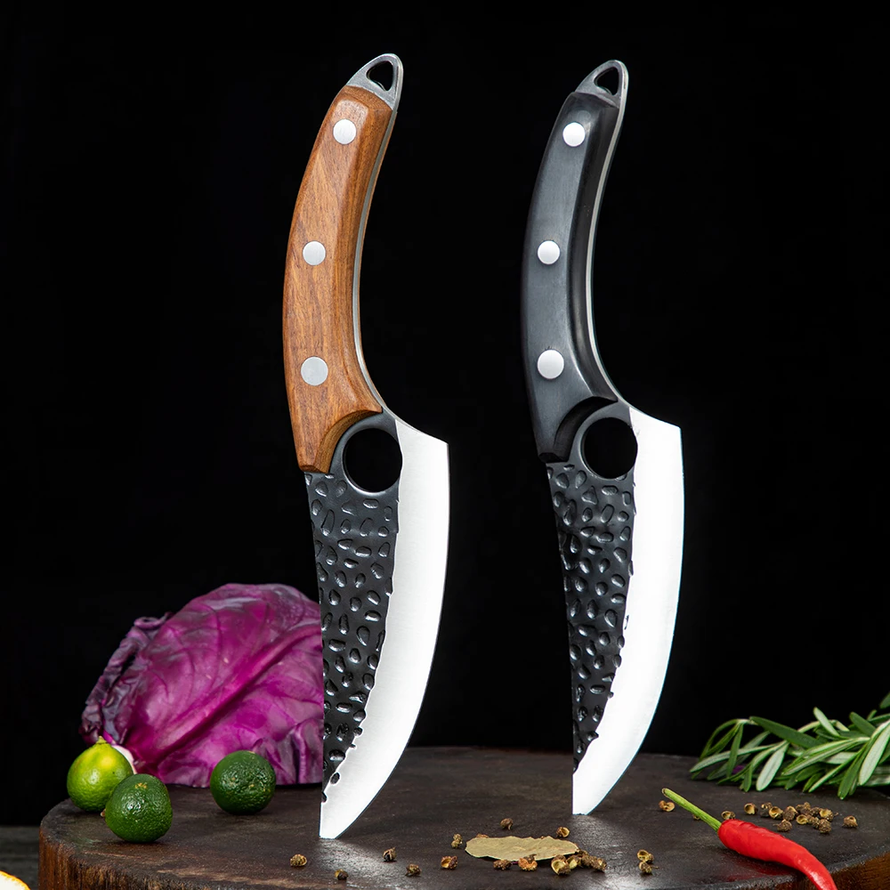 

Handmade Boning Knife 6 Inch Chef Knife Forged Carbon Steel Kitchen Knives Meat Butcher Fishing Knife For Hunting Camping BBQ