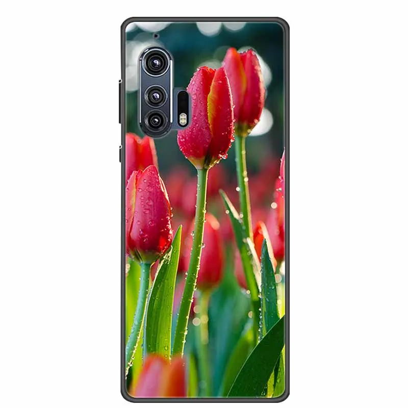 Sleek Black Silicone Soft Back Cover
