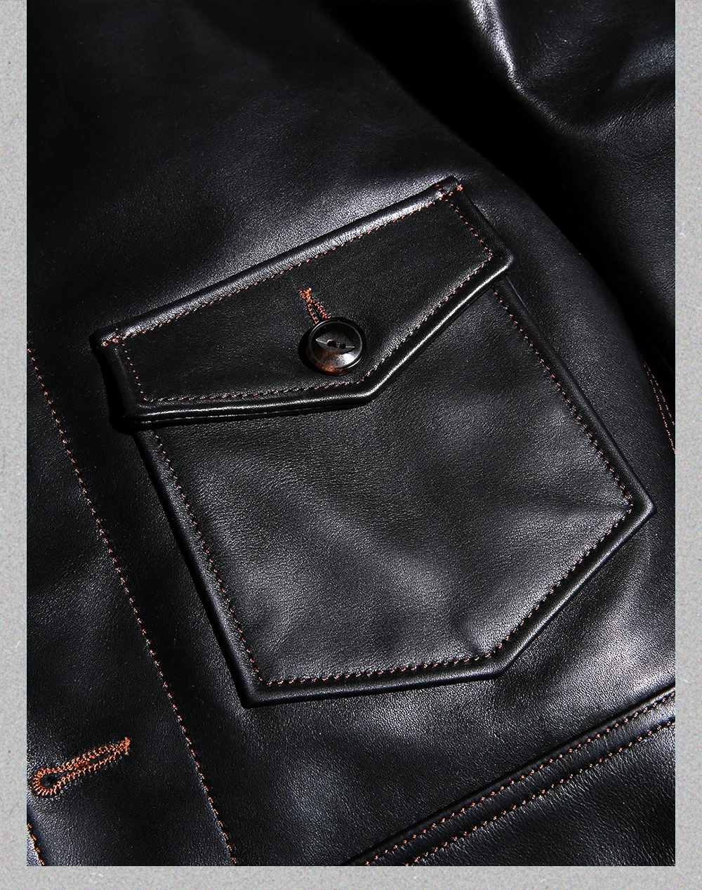 Blunt Razor Italian uncoated cowhide men's leather coat Japanese