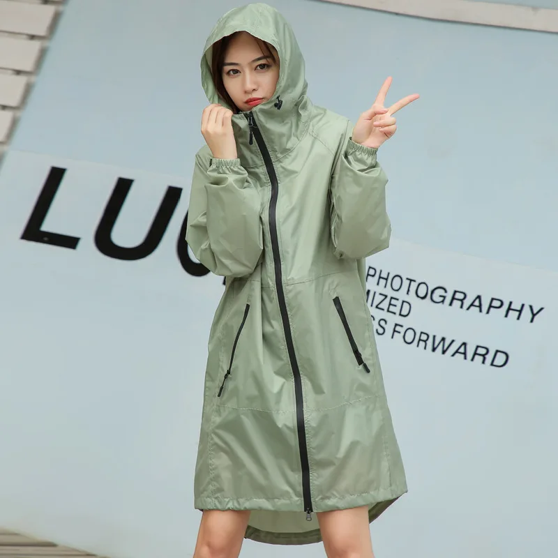 Waterproof Raincoat for Men and Women, Portable Poncho, Water-Repellent  Rain Jacket, Female K-Way Jacket, Ladies Raincoat, XL