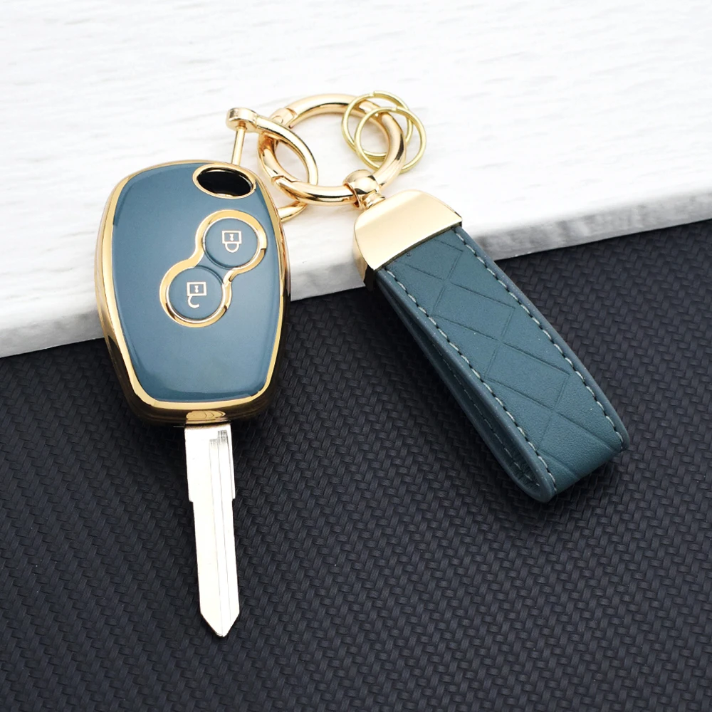 Durable Protective Car Key Cover with 2-Button Design