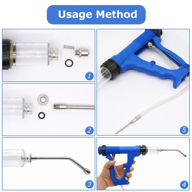 10/20/30/50ML Animal Veterinary Feeding Gun Continuous Drench Infusion Device Pig/cattle/sheep/chicken Vaccine Injection reusable syringe,disposable syringe