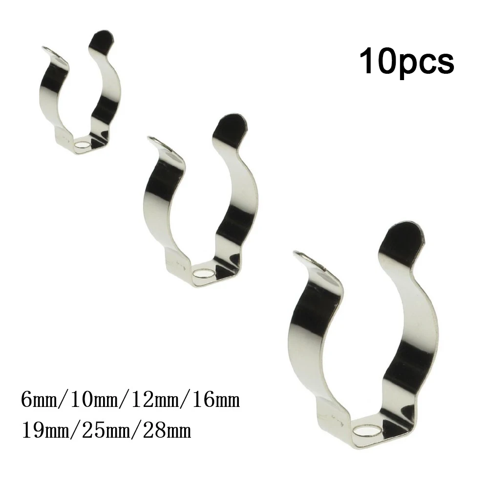 10pcs Heavy Duty Narrow Base Tool Spring Terry Clips Heavy Duty Tool Storage Hangers For Garages Sheds Hardwares