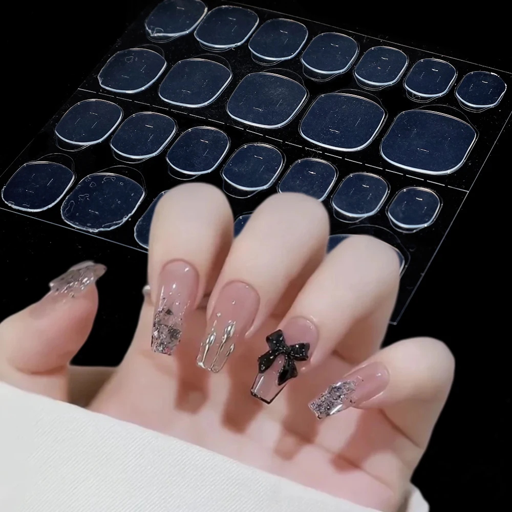 Clear Nail Tape Glue Self Adhesive Double Sided Waterproof DIY Nail Art