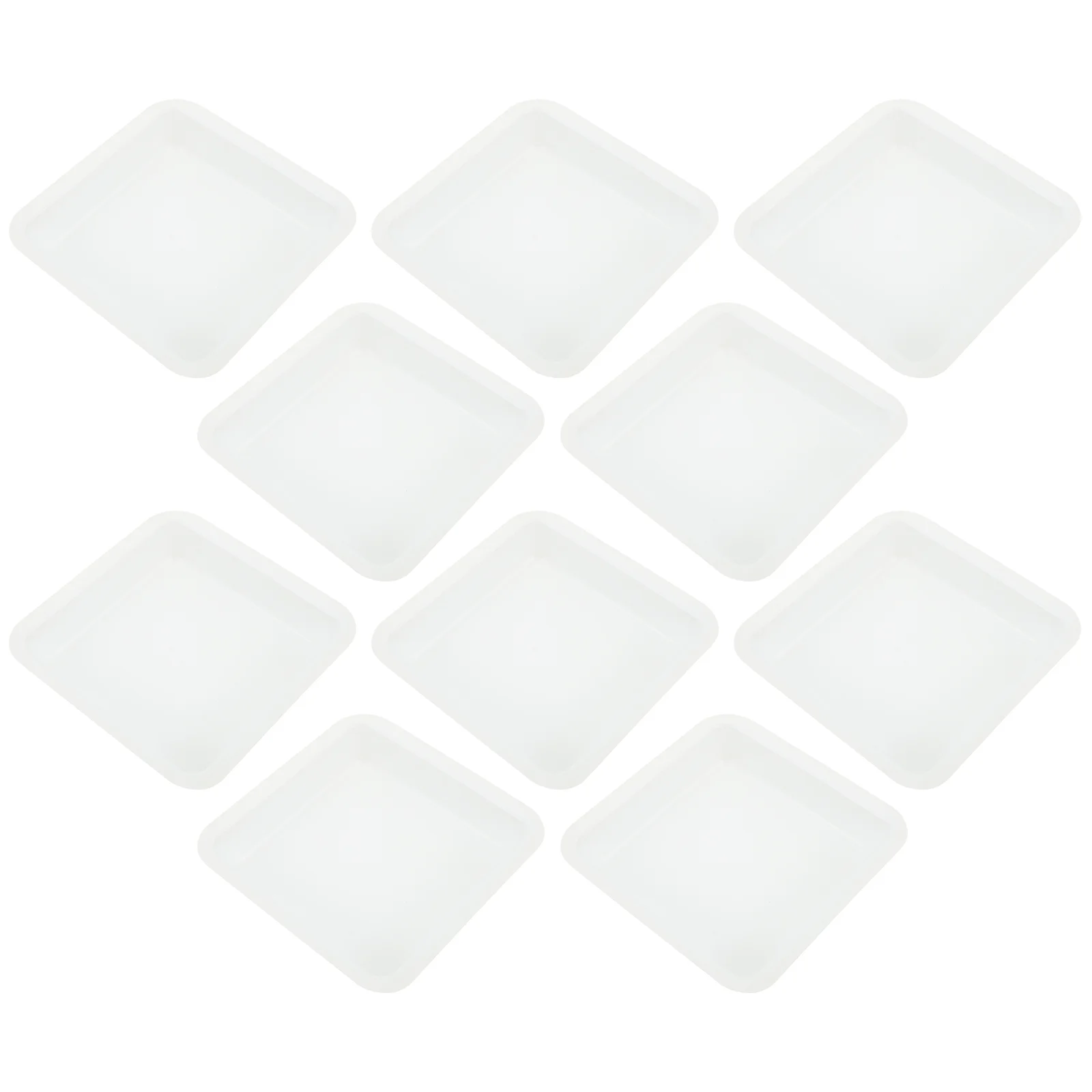 

10 Pcs Standard Weighing Boat Cattle Weight Tape Metal Plates Anti- Static Dish