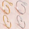 Fashion Simple Snake Shaped Open Cuff Bracelet Handcrafted Punk Stainless Steel Cuff Bangles Women Girls Birthday Jewelry Gifts 1