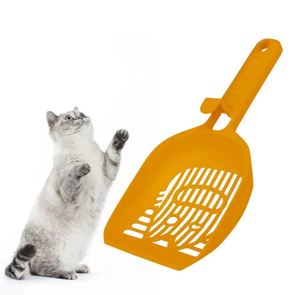 

Non-stick Surface Cat Litter Scoop Efficient Comfortable Pet Litter Scoop with Mesh Design Easy-to-clean Handle Hanging for Dogs