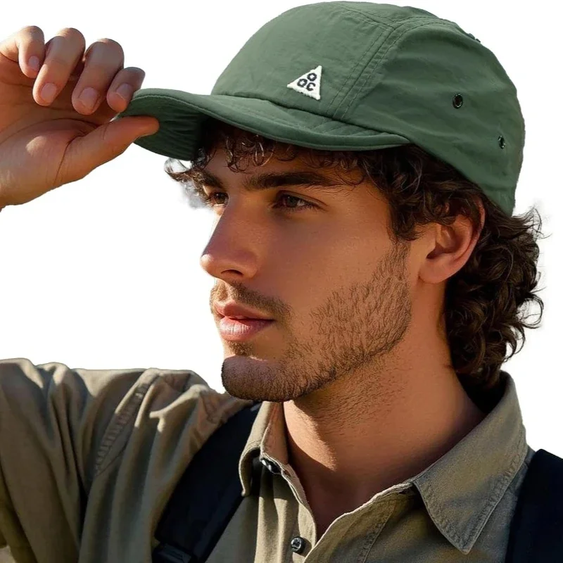 Sommer Trucker Cap 5-Panel-Baseballkappen Männer Frauen Kurze Krempe Papa Hüte Flat Bill Casual Running Cap Sonnenhut Paar Kadettenkappe
